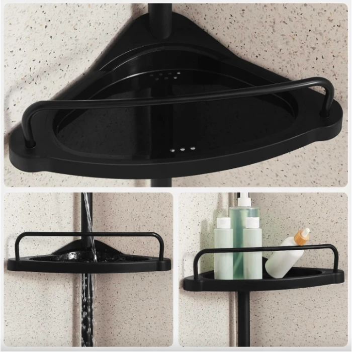 Угловая полка Leobert Siri телескопическая для ванной комнаты