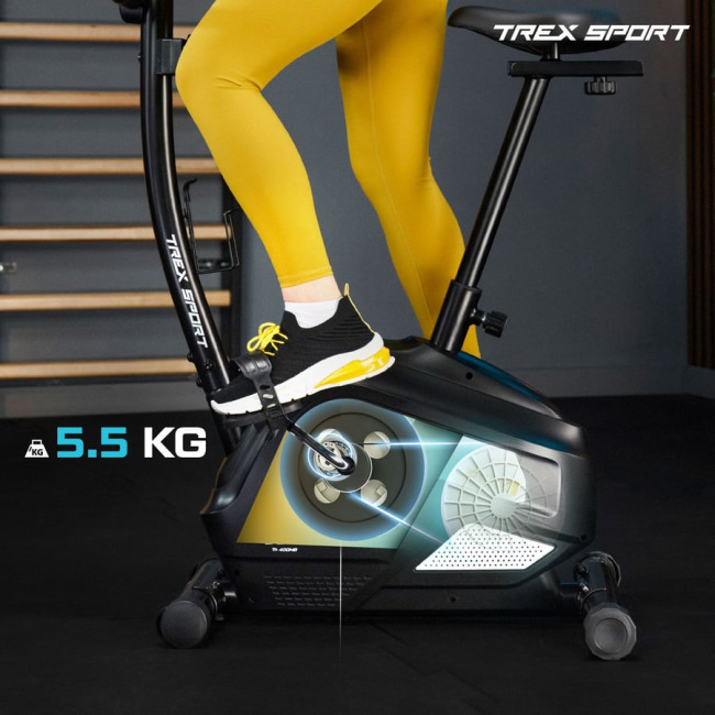 Велотренажер Trex Sport TX-400MB Reck магнитный черно-белый