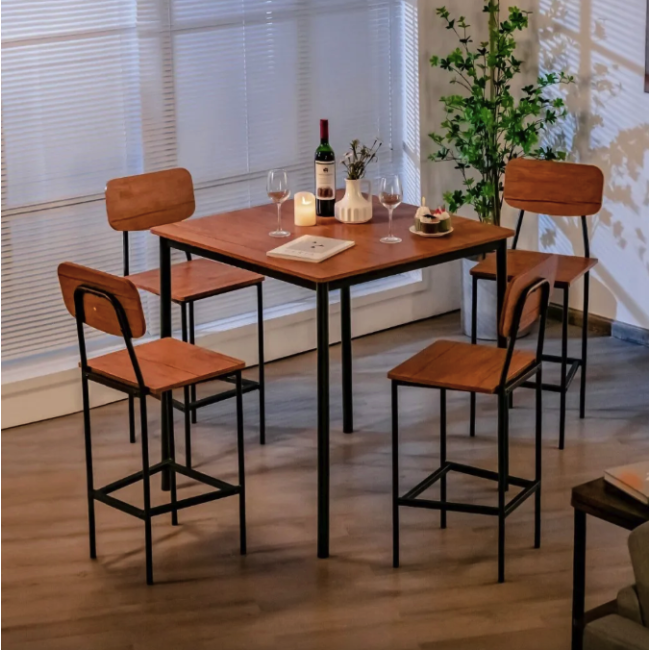 Комплект мебели Costway Karen барный стол со стульями