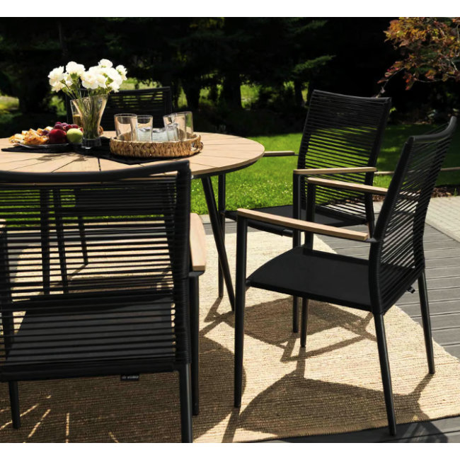 Садове крісло Di Volio Asti сірий/бежевий