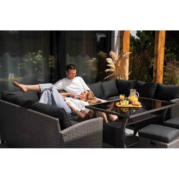 Набор садовой мебели Di Volio Livorno Серый/Графитный