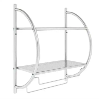 Настенная полка для ванной комнаты с держателем для полотенец