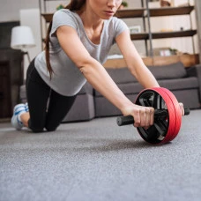 Ролик для пресу подвійний Gymtek червоний