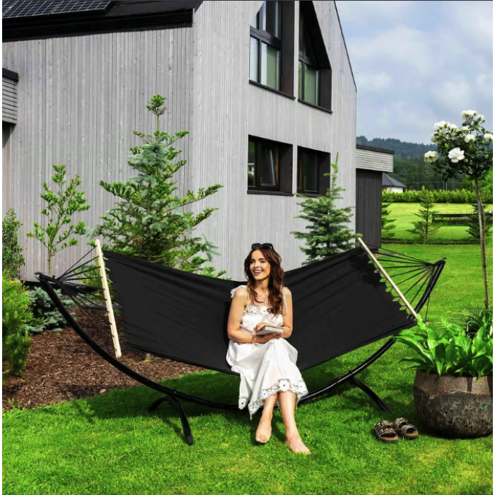Гамак с каркасом Di Volio Rimini черный