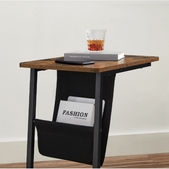 Журнальный столик Leobert Nastriy приставной с карманом в стиле Loft