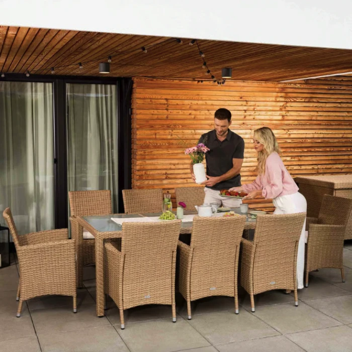 Садовая мебель Di Volio VERONA 8+1 бежево-кремовая