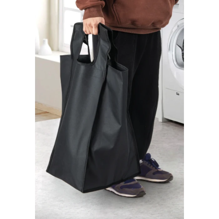 Корзина для белья Costway Nordi 58 л в стиле Loft черный