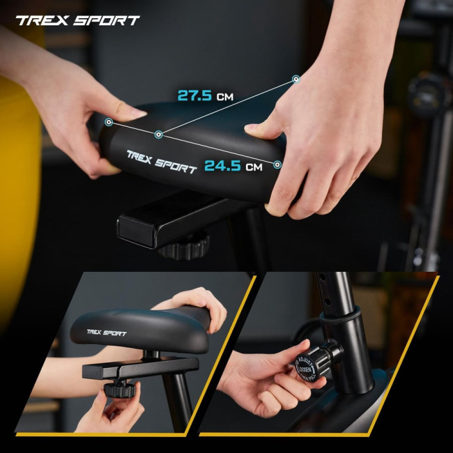 Велотренажер Trex Sport TX-400MB Reck магнитный черно-белый