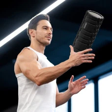 Массажный ролик Gymtek для йоги и фитнеса EVA 33*14см черный