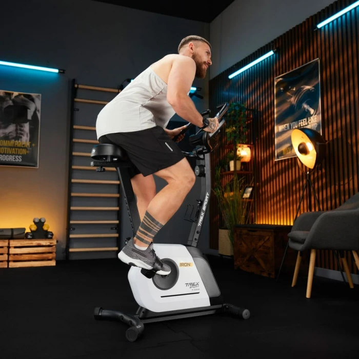 Велотренажер Trex Sport TX-500MB IRON магнітний білий
