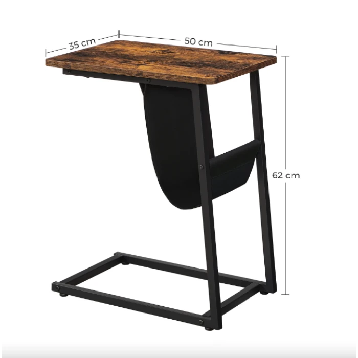 Журнальний столик Leobert Nastriy приставний з кишенею в стилі Loft