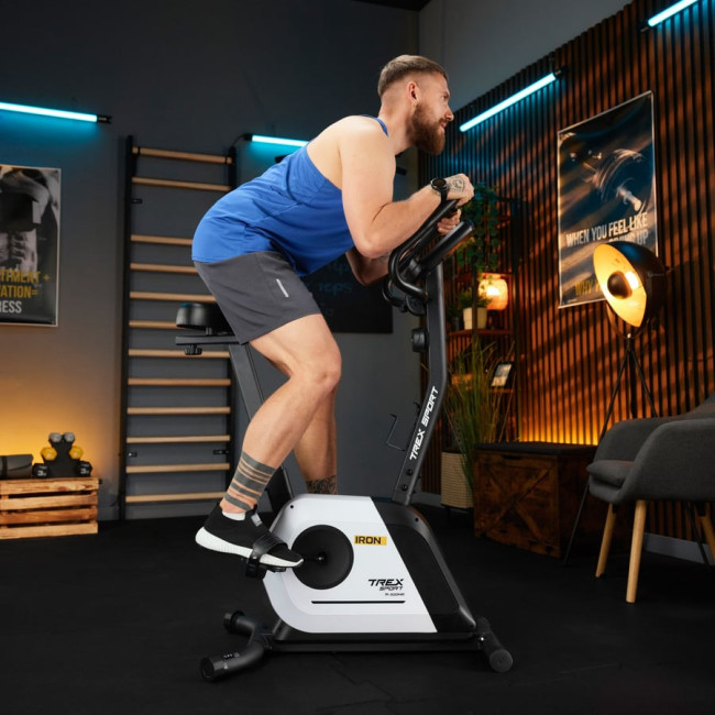 Велотренажер Trex Sport TX-500MB IRON магнітний білий