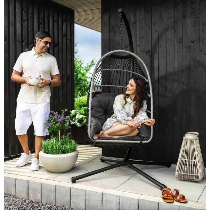 Підвісне крісло-кокон Di Volio Beluno графітовий