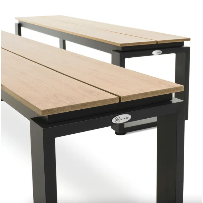 Набір садових меблів Di Volio Trento стіл + 2 лавки бежевий