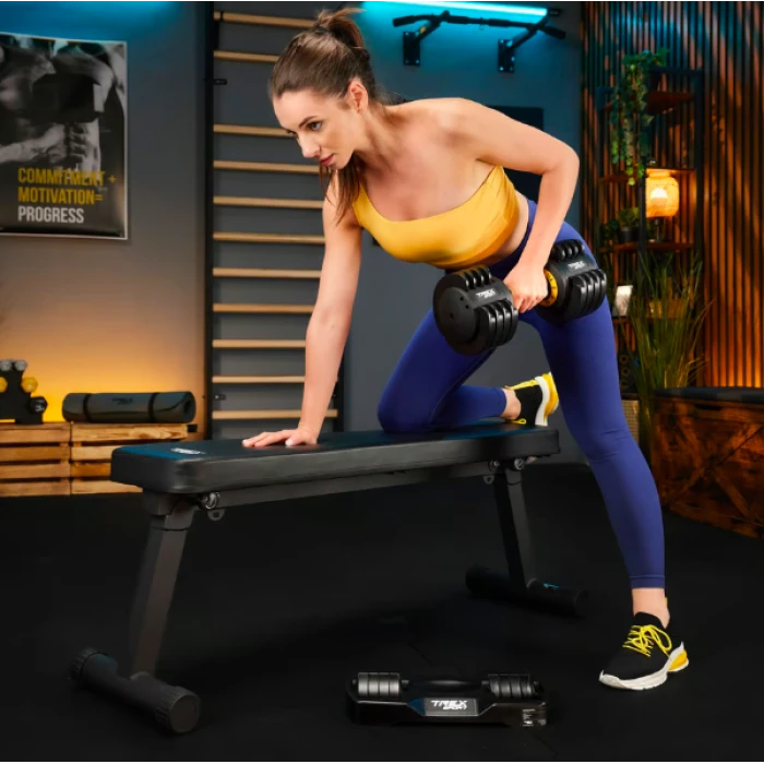 Гантель розбірна регульована Trex Sport 2-11,5кг чорний