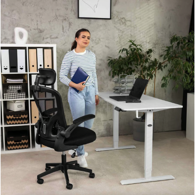 Компьютерный стол с регулируемой высотой Di Volio Biago белый