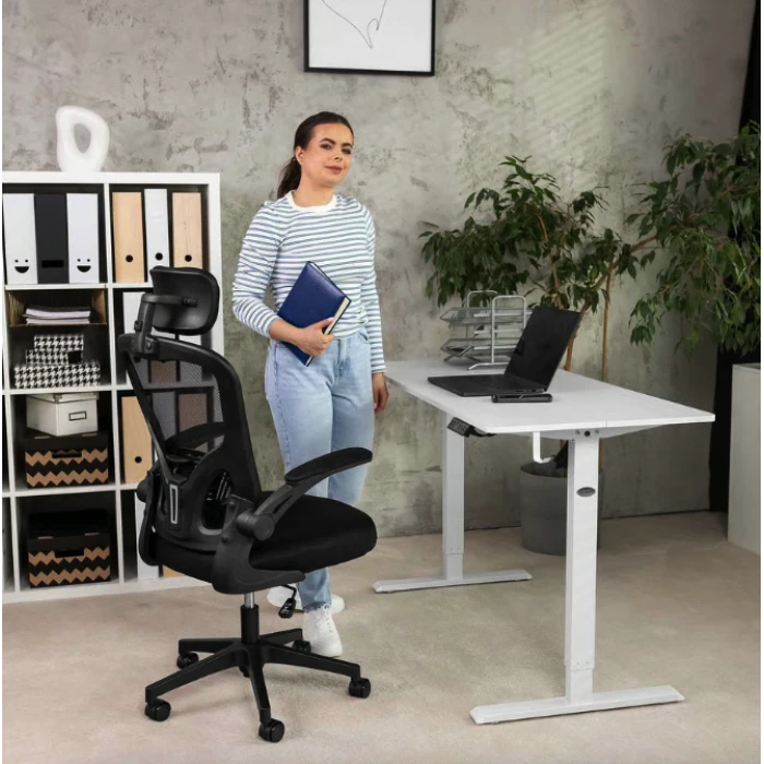 Компьютерный стол с регулируемой высотой Di Volio Biago белый