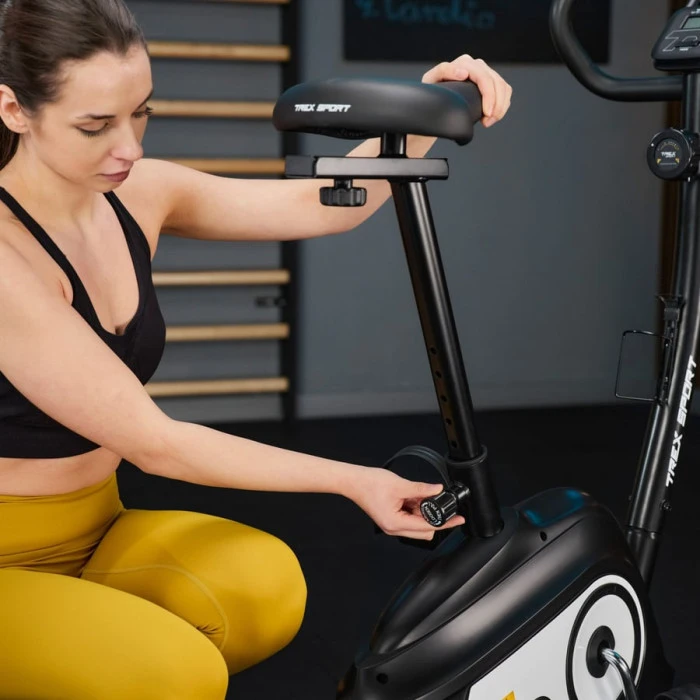 Велотренажер Trex Sport TX-400MB Reck магнітний чорно-білий