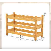 Винная стойка Costway Wenko настольная на 18 бутылок