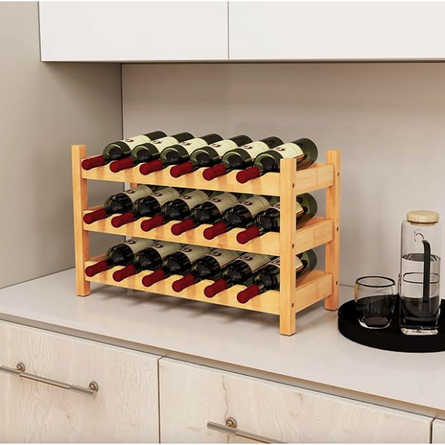 Винная стойка Costway Wenko настольная на 18 бутылок
