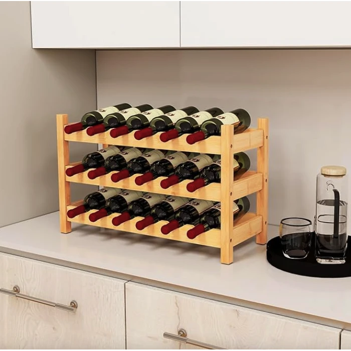Винная стойка Costway Wenko настольная на 18 бутылок