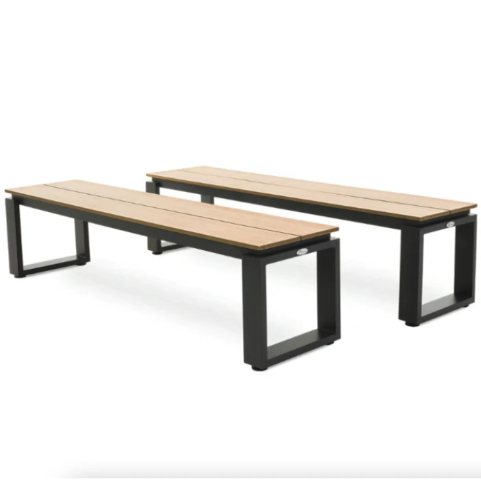 Набір садових меблів Di Volio Trento стіл + 2 лавки бежевий