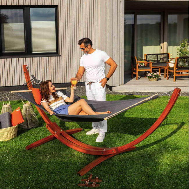 Гамак зі стелажем Di Volio Trevia графітовий