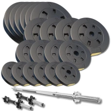 Набір зі штангою та гантелями Besport PowerPro 109кг (гриф 167см)