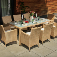 Садовая мебель Di Volio VERONA 8+1 бежево-кремовая