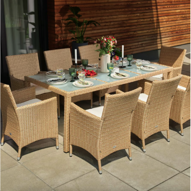 Садовая мебель Di Volio VERONA 8+1 бежево-кремовая