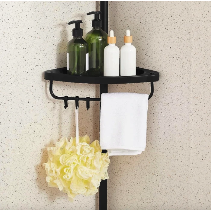 Угловая полка Leobert Siri телескопическая для ванной комнаты