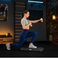 Степ платформа Trex Sport TX-038PAS до аеробіки 3-рівнева чорна