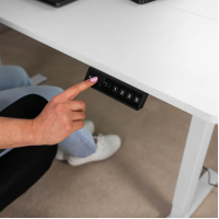 Компьютерный стол с регулируемой высотой Di Volio Biago белый