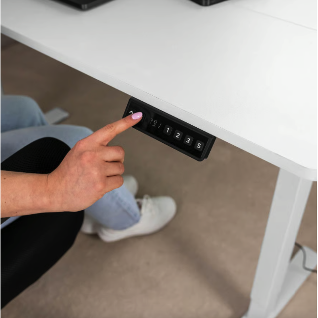 Компьютерный стол с регулируемой высотой Di Volio Biago белый