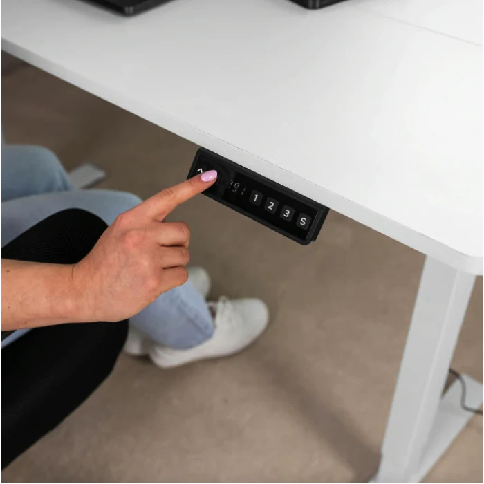 Компьютерный стол с регулируемой высотой Di Volio Biago белый