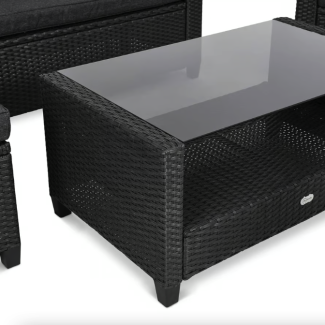 Комплект садових меблів Di Volio Dalmia сірий/графітовий