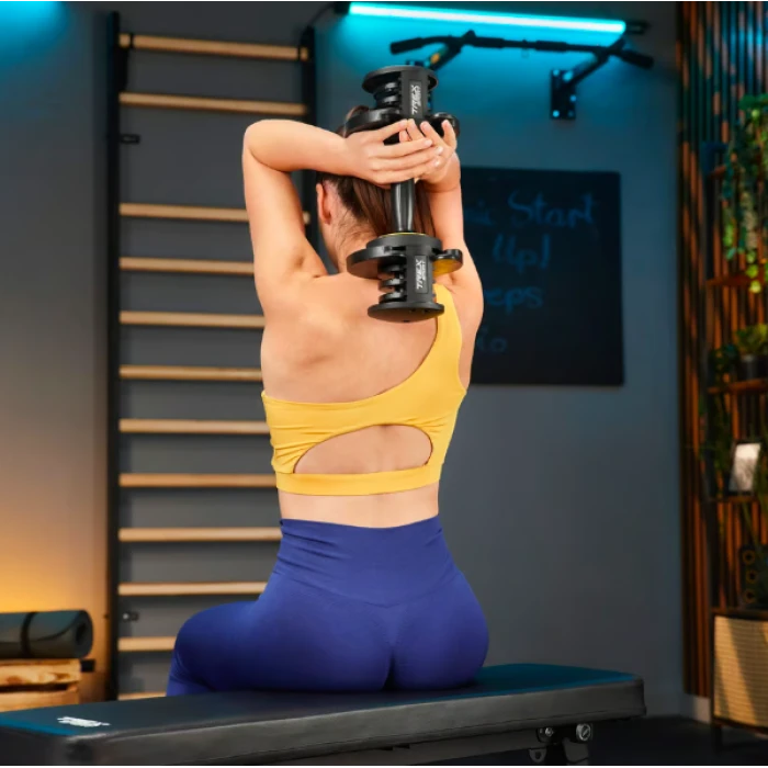 Гантель розбірна регульована Trex Sport 2-11,5кг чорний