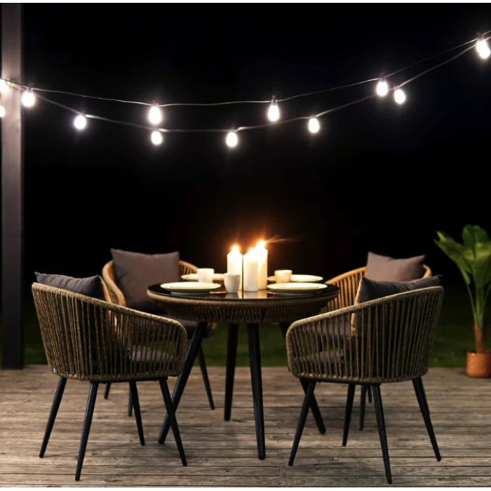 Комплект садових меблів Di Volio Rieti бежевий, сірий