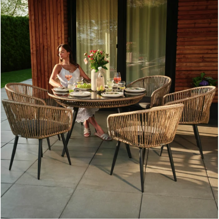 Комплект садових меблів Di Volio Rieti бежевий, сірий