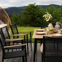 Садове крісло Di Volio Asti сірий/бежевий