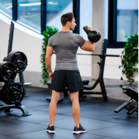 Гиря виниловая Gymtek 10кг черный