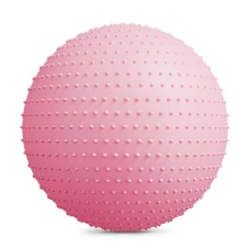 Фитбол массажный Hop-Sport 65см розовый + насос
