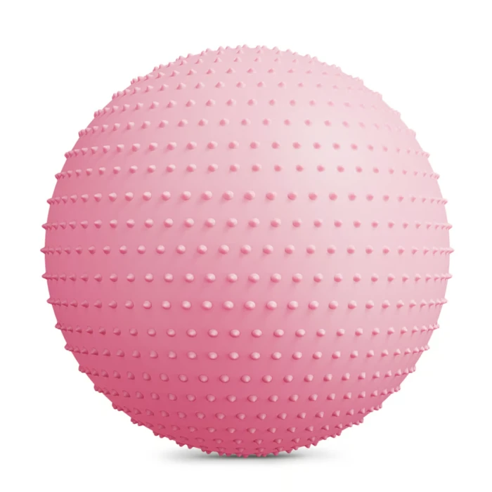 Фітбол масажний Hop-Sport 65см рожевий + насос