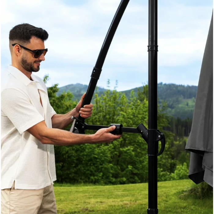 Зонтик садовый Di Volio EMPOLI 300см серый