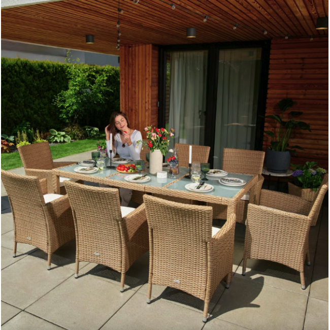 Садовая мебель Di Volio VERONA 8+1 бежево-кремовая