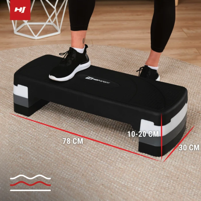 Степ платформа Hop-Sport HS-PP033AS чорно-біла