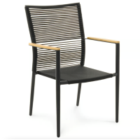 Садове крісло Di Volio Asti сірий/бежевий