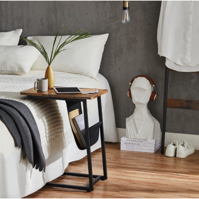 Журнальный столик Leobert Nastriy приставной с карманом в стиле Loft