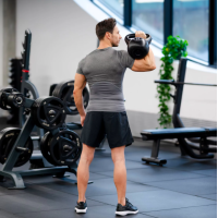 Гиря виниловая Gymtek 10кг черный