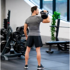 Гиря виниловая Gymtek 10кг черный